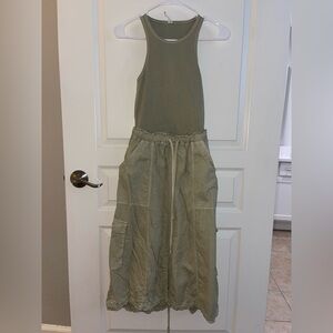Olive Green Midi Dress